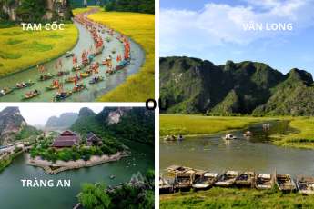 Choisir Tr&agrave;ng An, Tam C&oacute;c ou V&acirc;n Long de la Baie d&rsquo;Halong terrestre (Ninh B&igrave;nh) ?