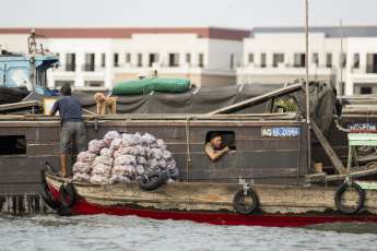Long Xuyên 2025 : Un marché flottant vivant…mais fragile