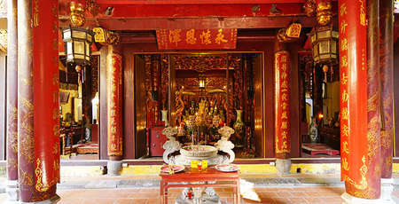 Le temple de Bach Ma, le plus ancien du vieux quartier de Hanoi