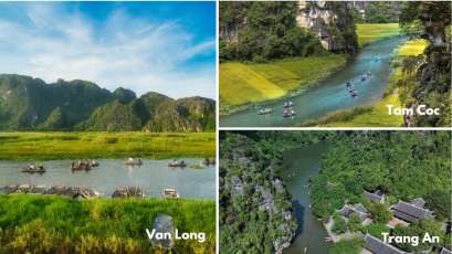 Choisir Tràng An, Tam Cóc ou Vân Long de la Baie d’Halong terrestre (Ninh Bình) ?