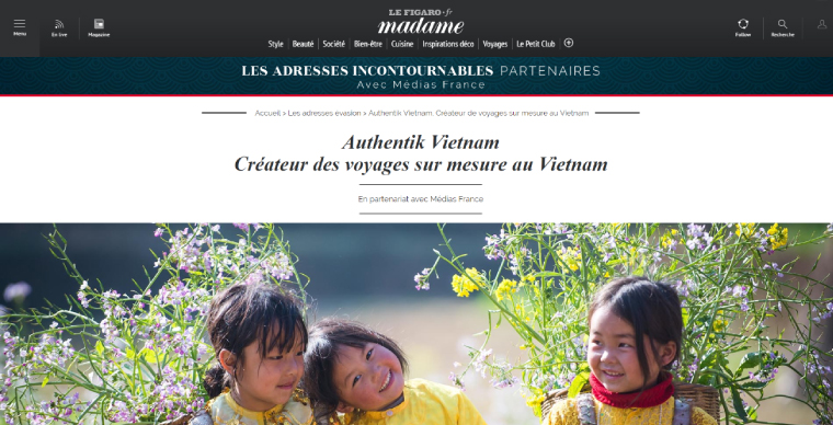 Authentik Vietnam sur Madame Le Figaro 