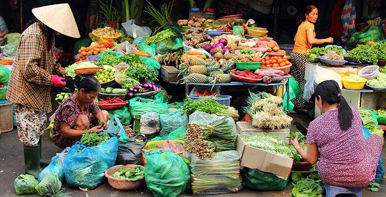 Le marché de Dong Ba à Hué