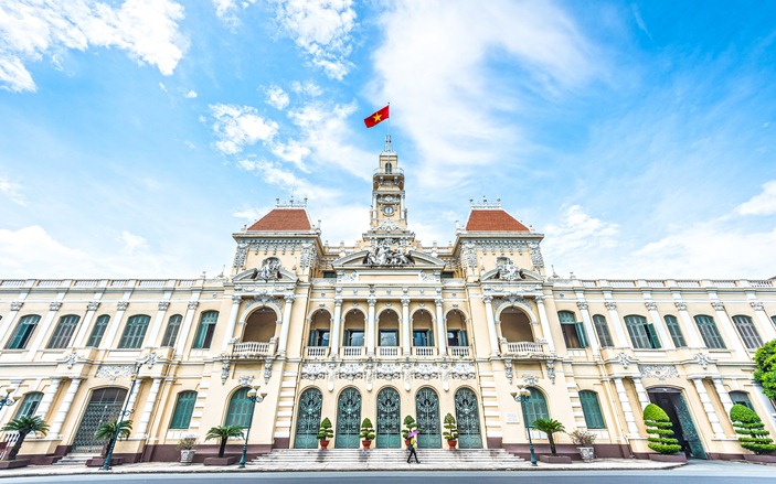 Top 10 œuvres architecturales francaises à Ho Chi Minh Ville-Hotel de ville de Saigon