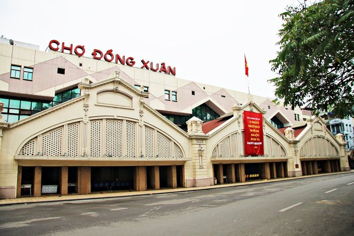 Les 15 plus belles architectures de la période coloniale française à Hanoï-chợ Đồng Xuân
