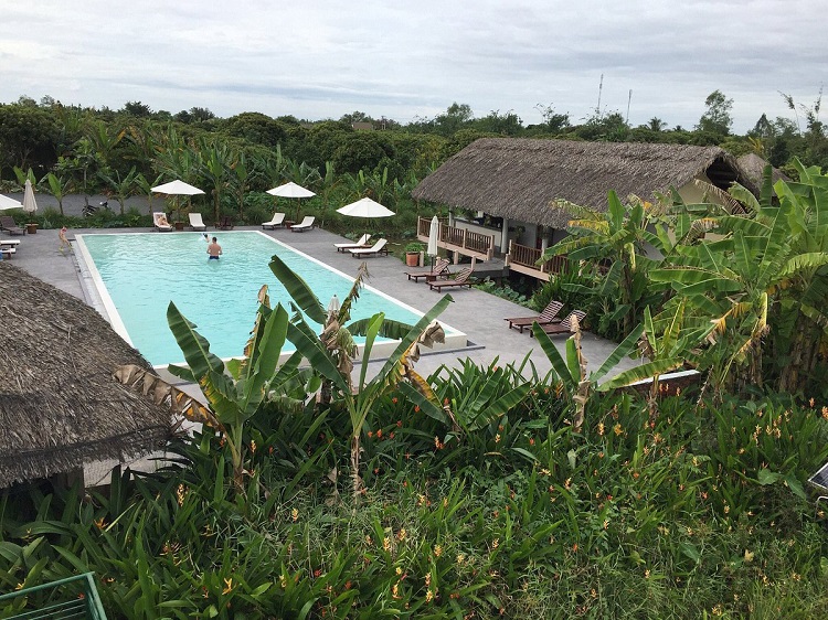 4 hôtels luxe delta Mékong Mekong Riverside piscine