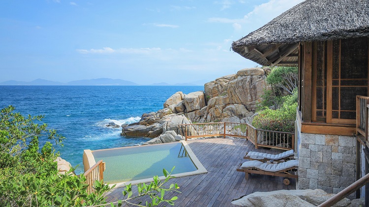 5 resorts vue mer Vietnam Six Senses piscine
