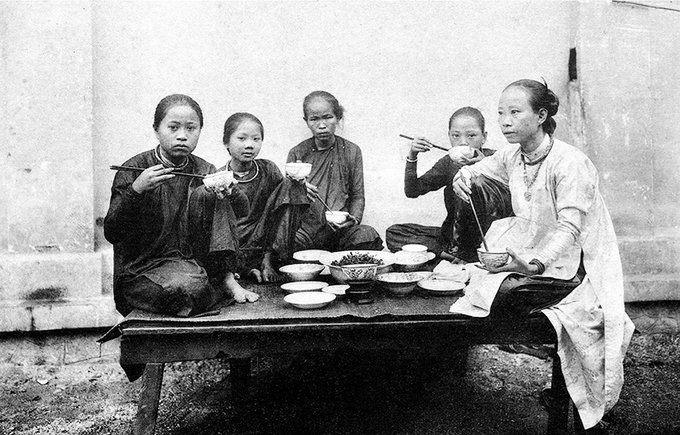 Vietnam 19e siecle repas femmes