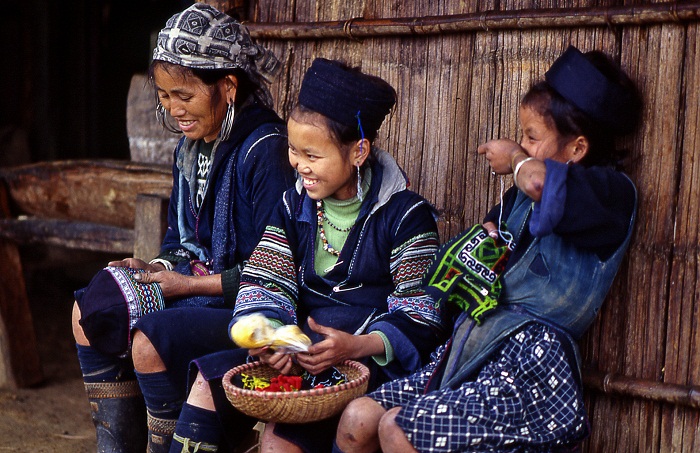 Village Sin Chai, Sapa, femmes peuple Mong noir