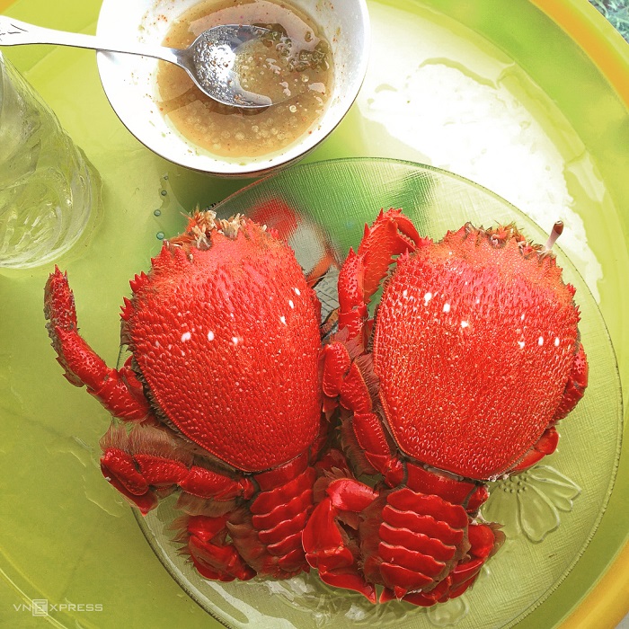 Attraction activite ile Phu Quy crabe