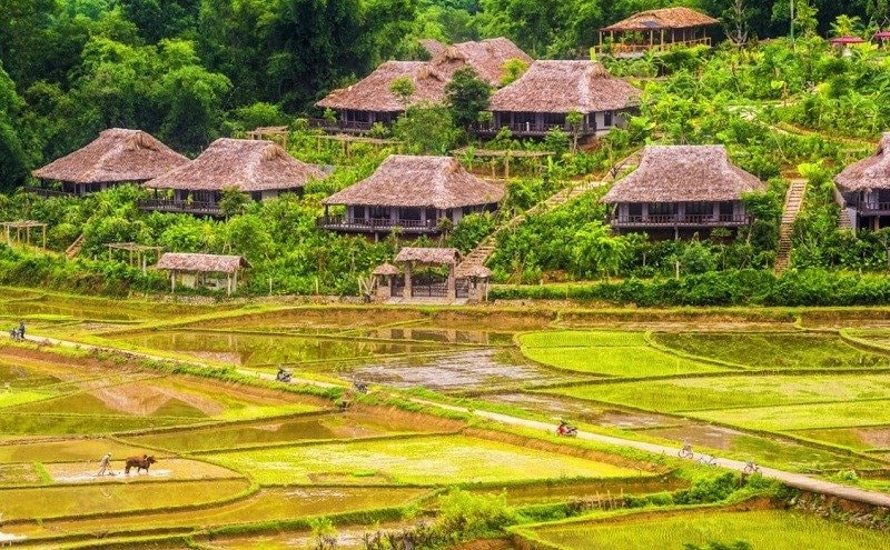 Le village de Ban Lác, situé au cœur de Mai Châu, incarne à lui seul l’âme de la région