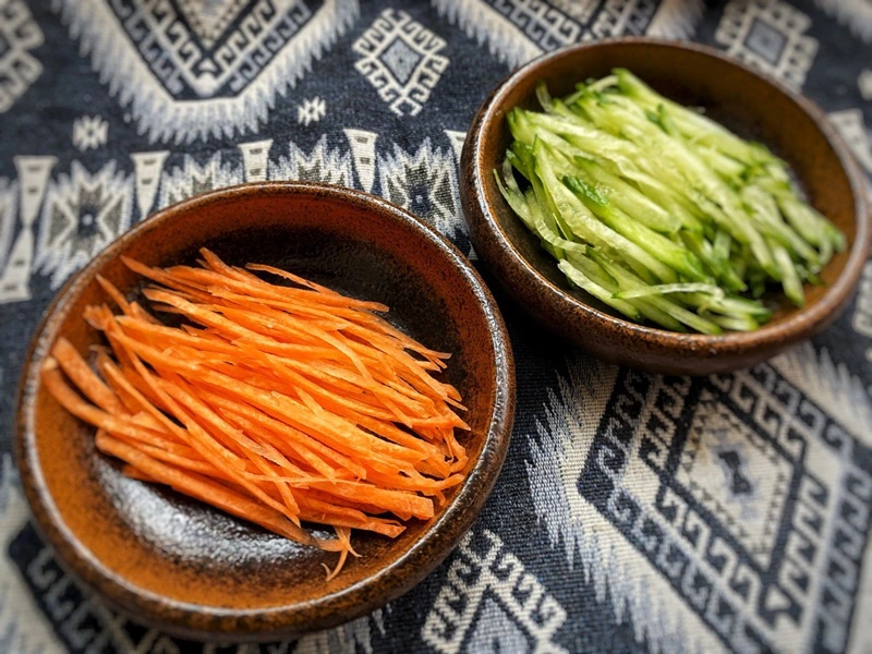 couper carotte et concumbre