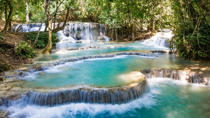 cascade de Kuang Si - Les plus belles cascades du Laos à découvrir