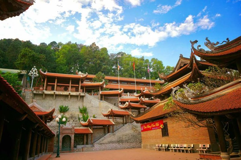 La pagoda fue construida con materiales nobles y duraderos.