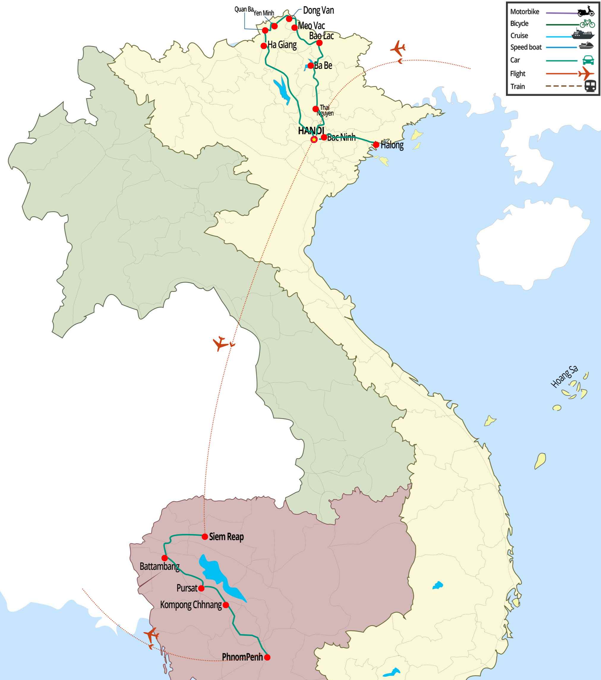 Circuit au Nord-Est du Vietnam + Cambodge en 2 semaines