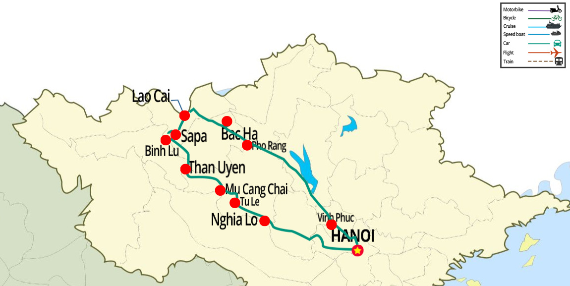 Circuit au Nord Ouest du VIetnam