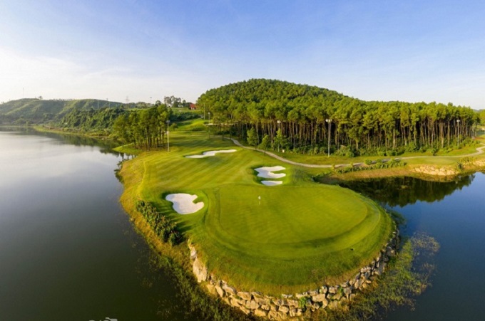 complexe golf Vietnam trang an, parcours golf vietnam
