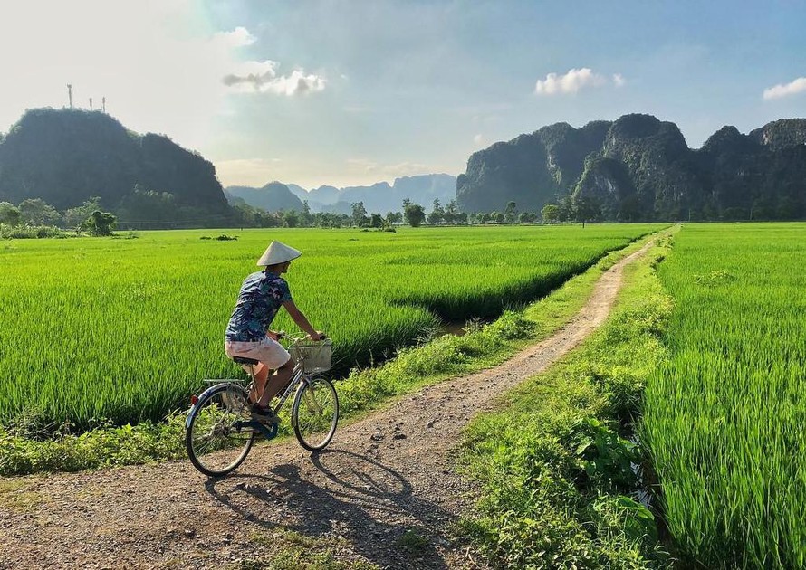 Ninh Binh, Trang An, Tam Coc, Hoa Lu, vélo, balade à vélo, vietnam