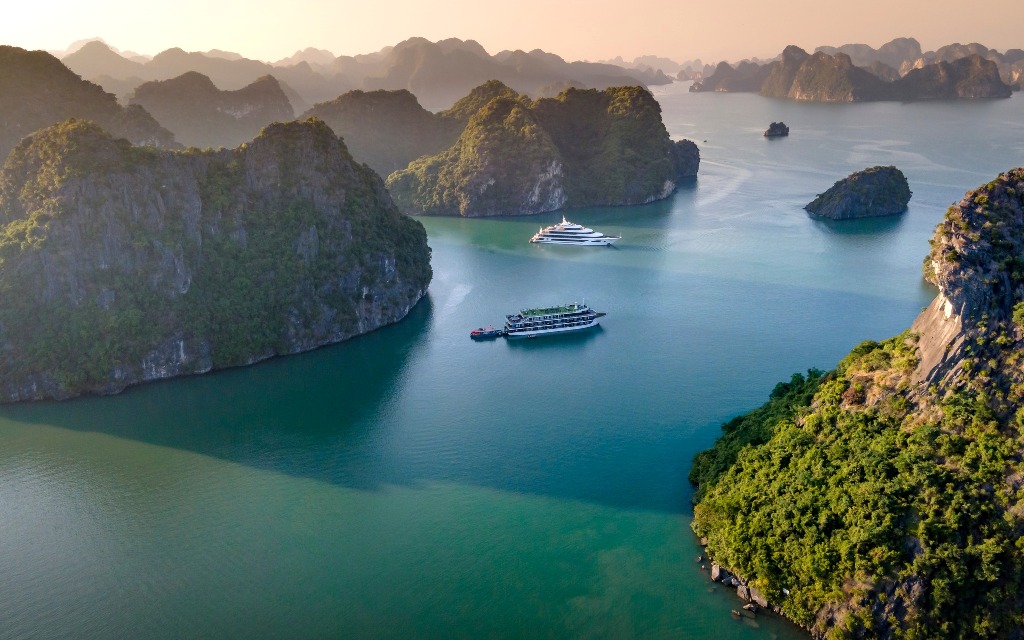 Baie d'Halong, Vietnam.