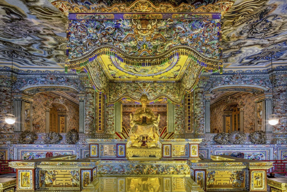 La mausolée de Khai Dinh à Hué, Vietnam