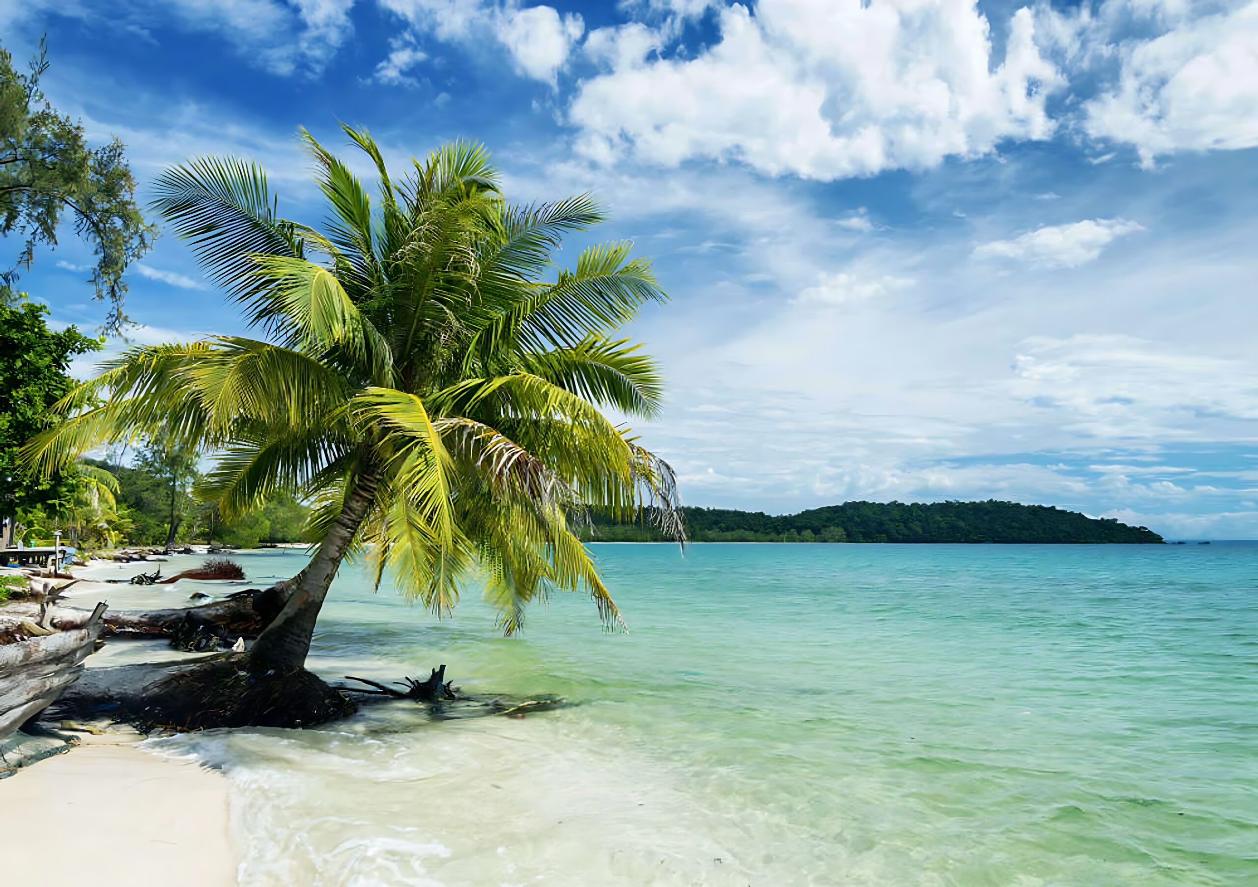 L'île de Koh Thmei, Cambodge
