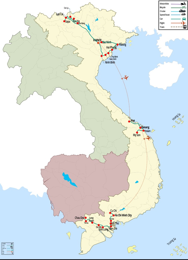 Circuit au Vietnam 3 semaines: Que faire et quels itinéraires?