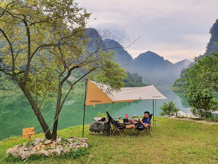 lac Nam Cha camping, cao bang vietnam
