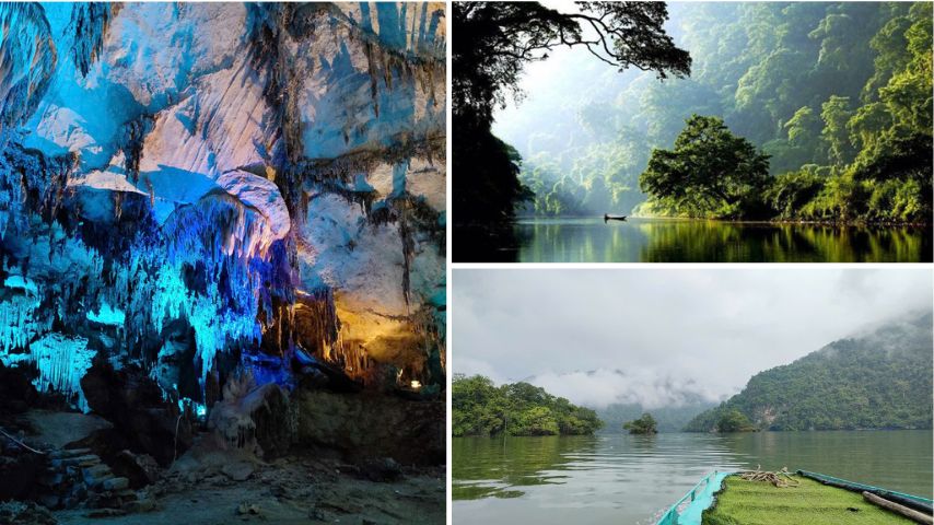 Lac de Ba Be au Nord-Est du Vietnam