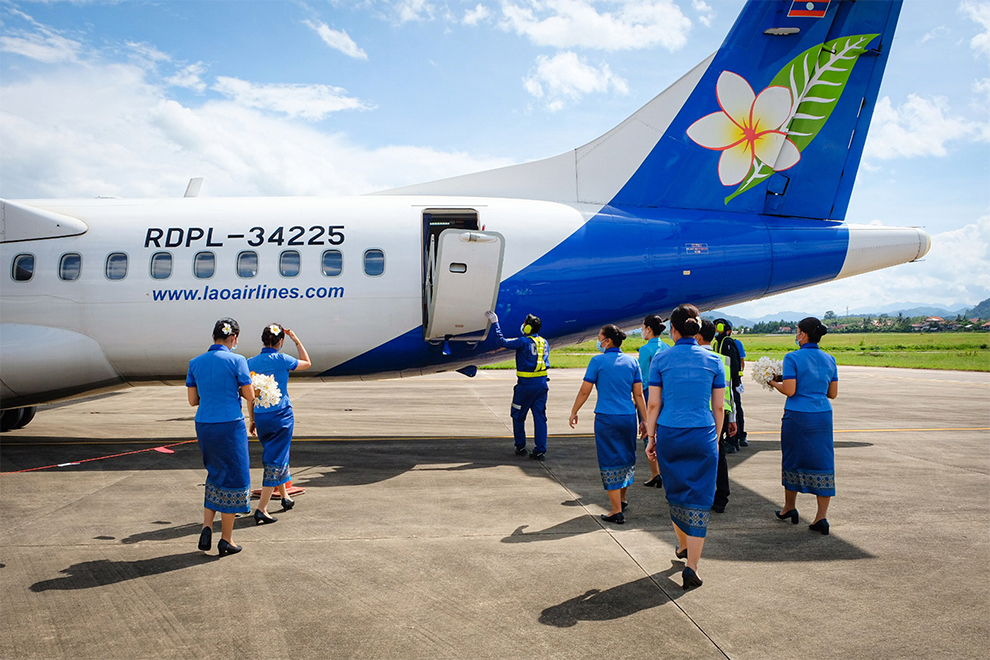 laos airlines, voyager du cambodge au laos en avion 