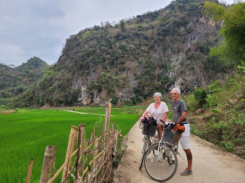 Balade à vélo à Mai Chau