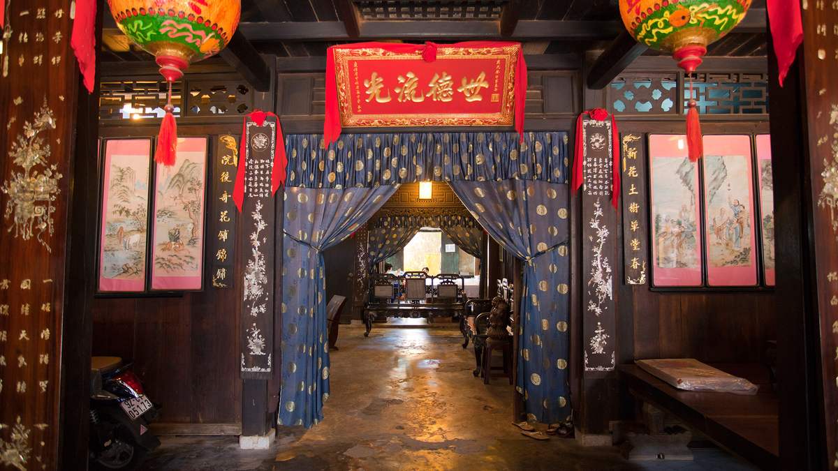 à l'intérieur de la la maison Phung Hung, à Hoi An