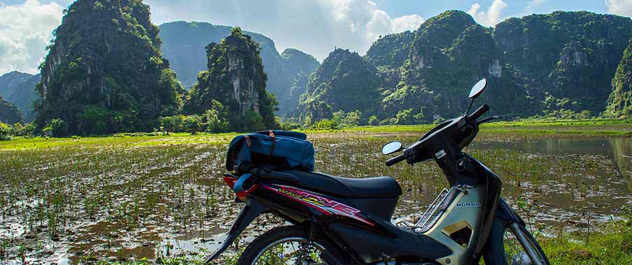 Ninh Binh - Pu Luong Comment se rendre de Ninh Binh à Pu Luong moto