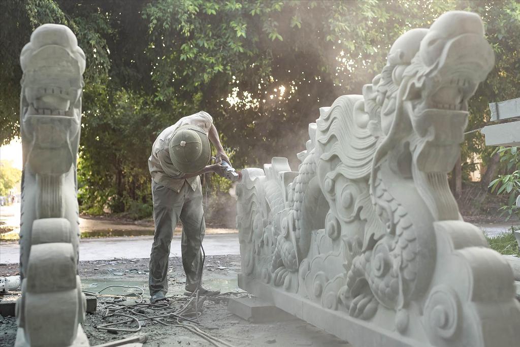 Village de sculptures sur pierre de Ninh Van - Ninh BInh