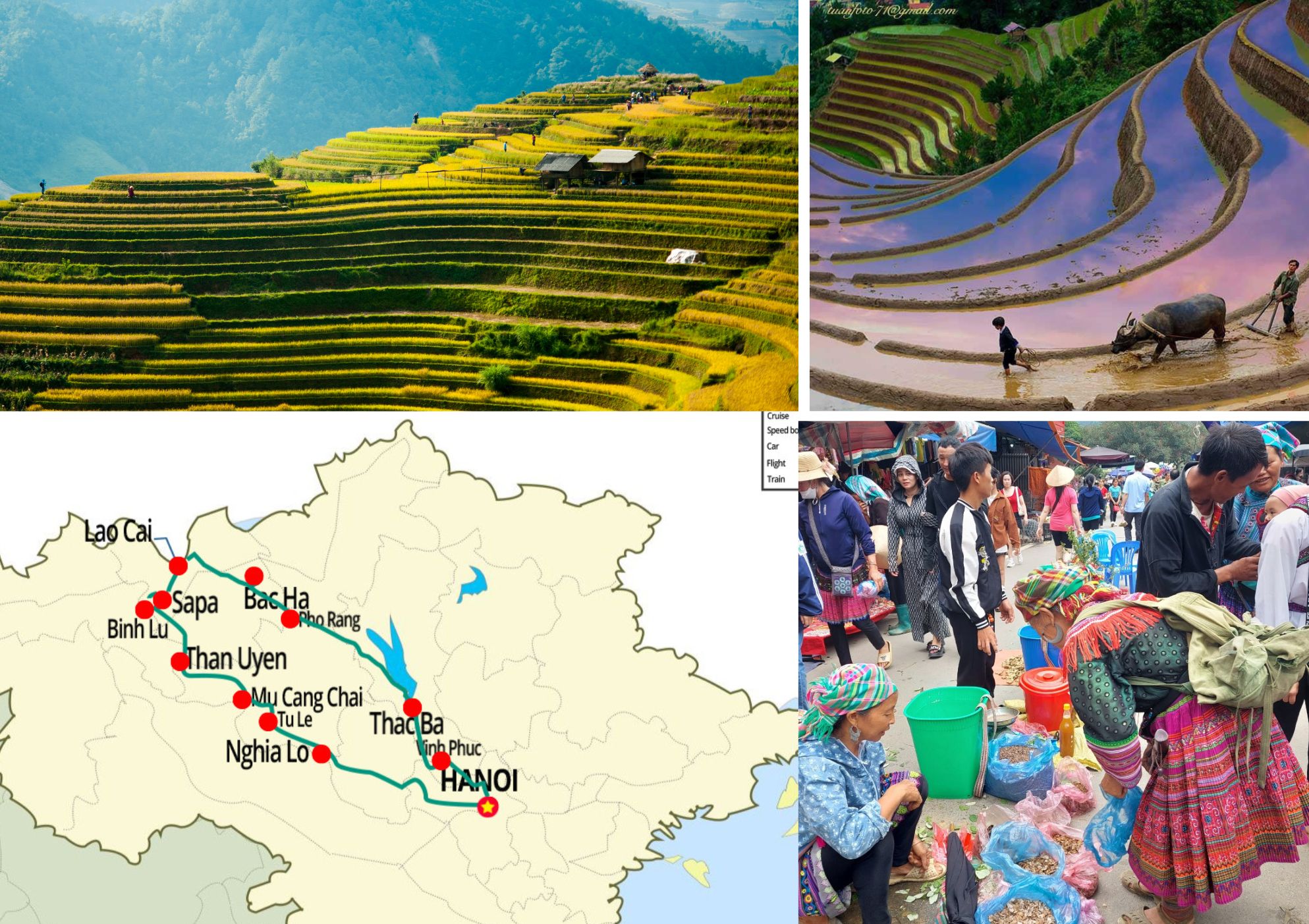 nord-ouest-Circuit Vietnam : Quel itinéraire ? que faire ? combien de jours ?