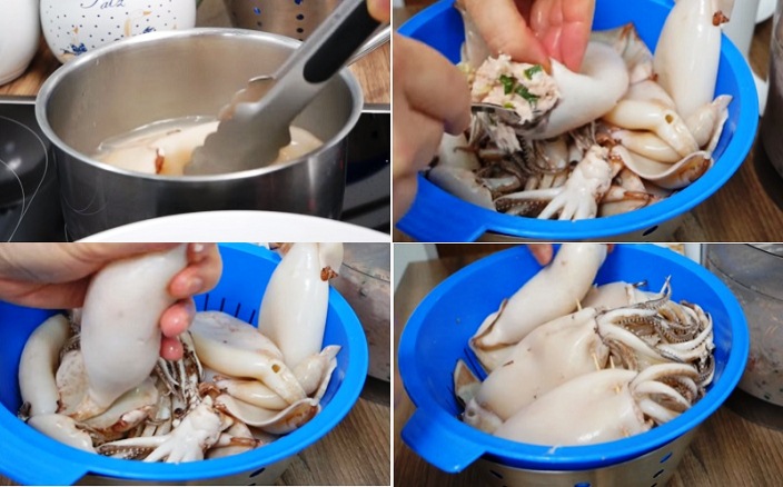 Recette de calamar farçi frit