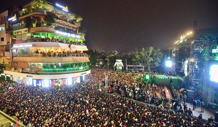 rues pietonnes Hanoi countdown