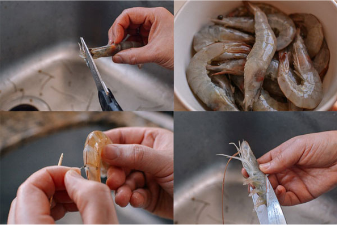 Recette des crevettes sautées à la noix de coco ( Tôm Rim Nước Dừa ) 