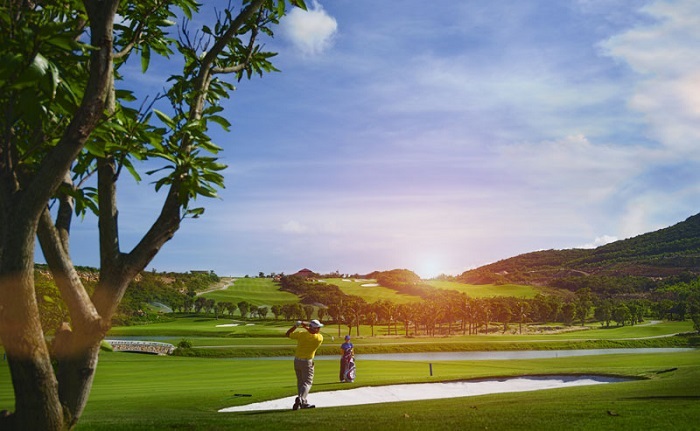 terrain golf Nha Trang apres midi, séjour golf Nha Trang, parcours golf Nha Trang