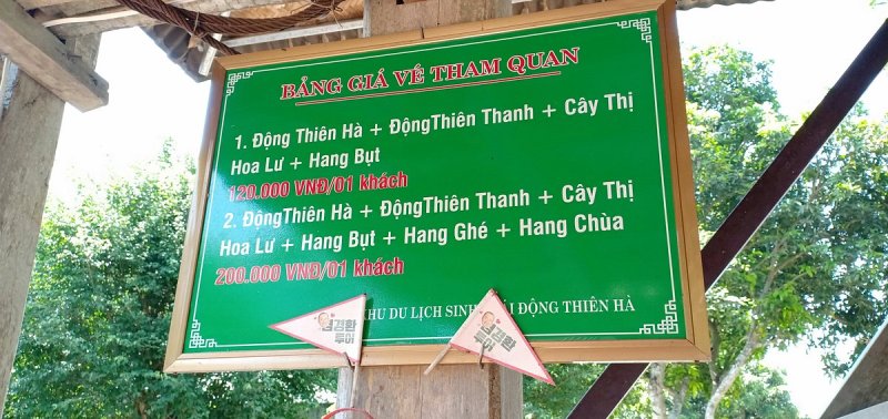 grotte de Thien Ha - NInh Binh - tarif