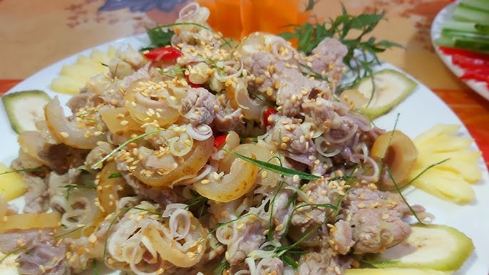 La viande de chèvre cuite au citron vert de Trang An.