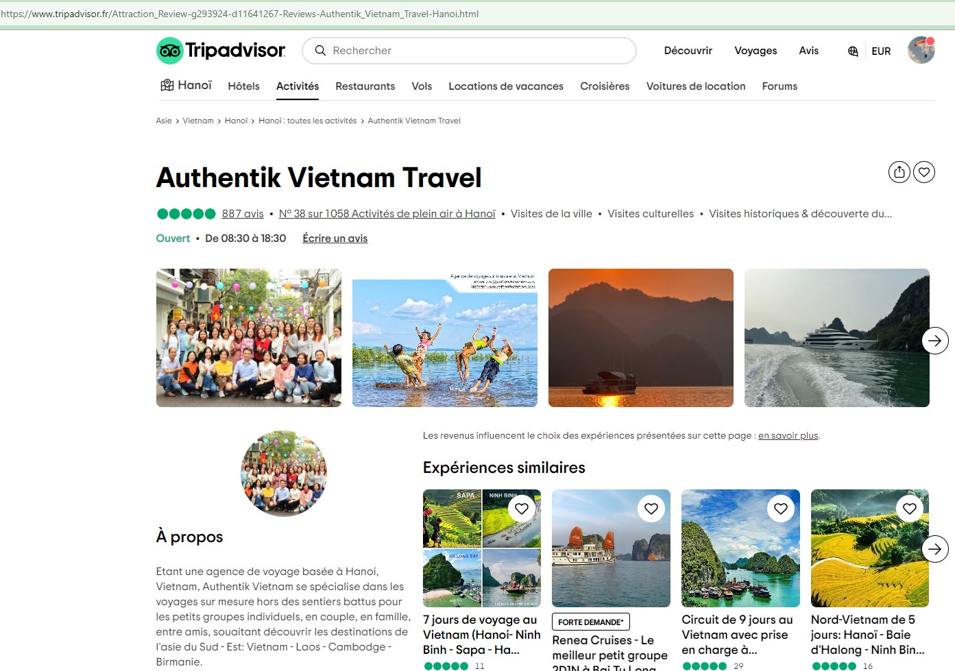 Authentik Vietnam sur Tripadvisor
