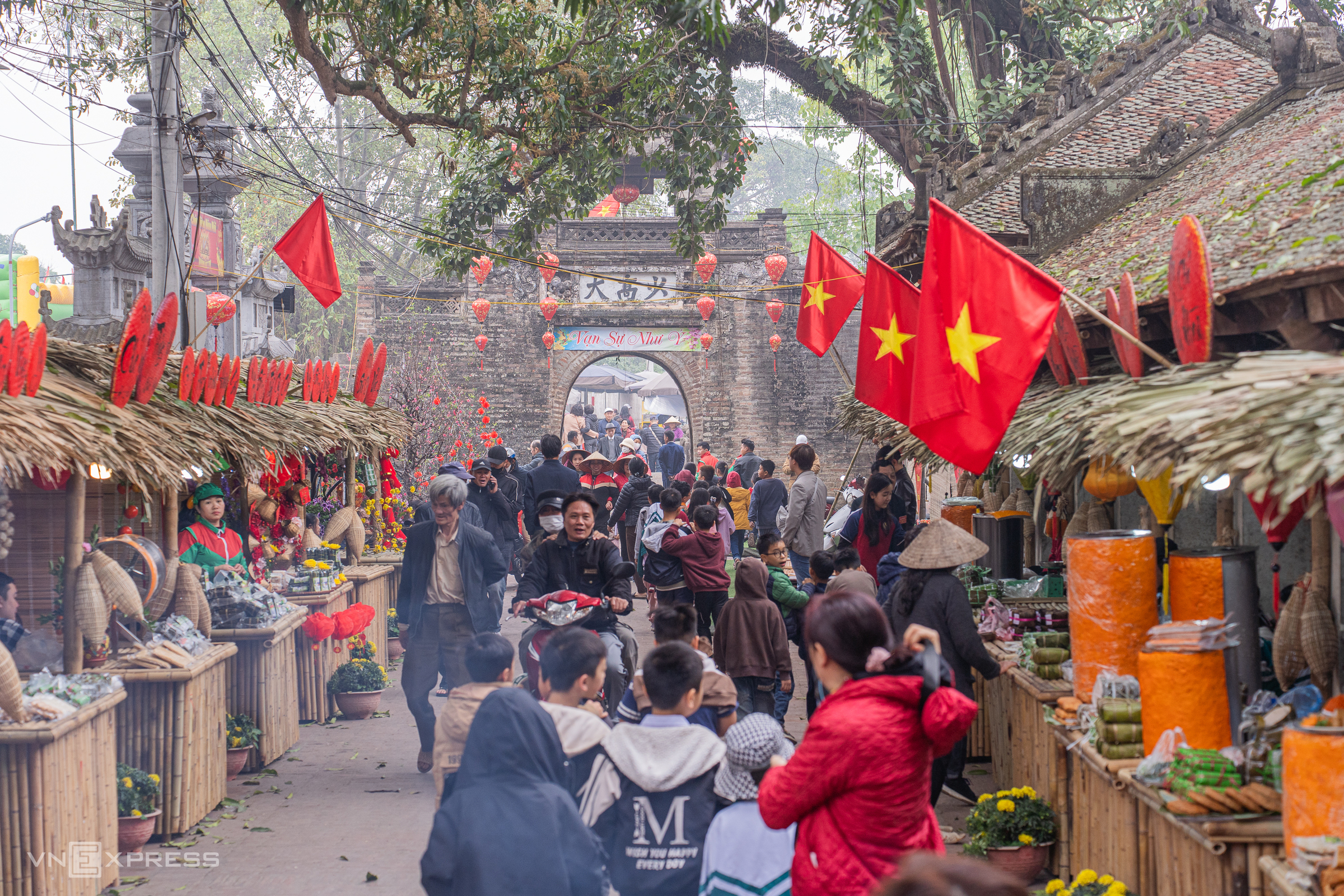 L'espace reconstitué de l'ancien marché du village d’Ước Lễ. Source : vnexpress