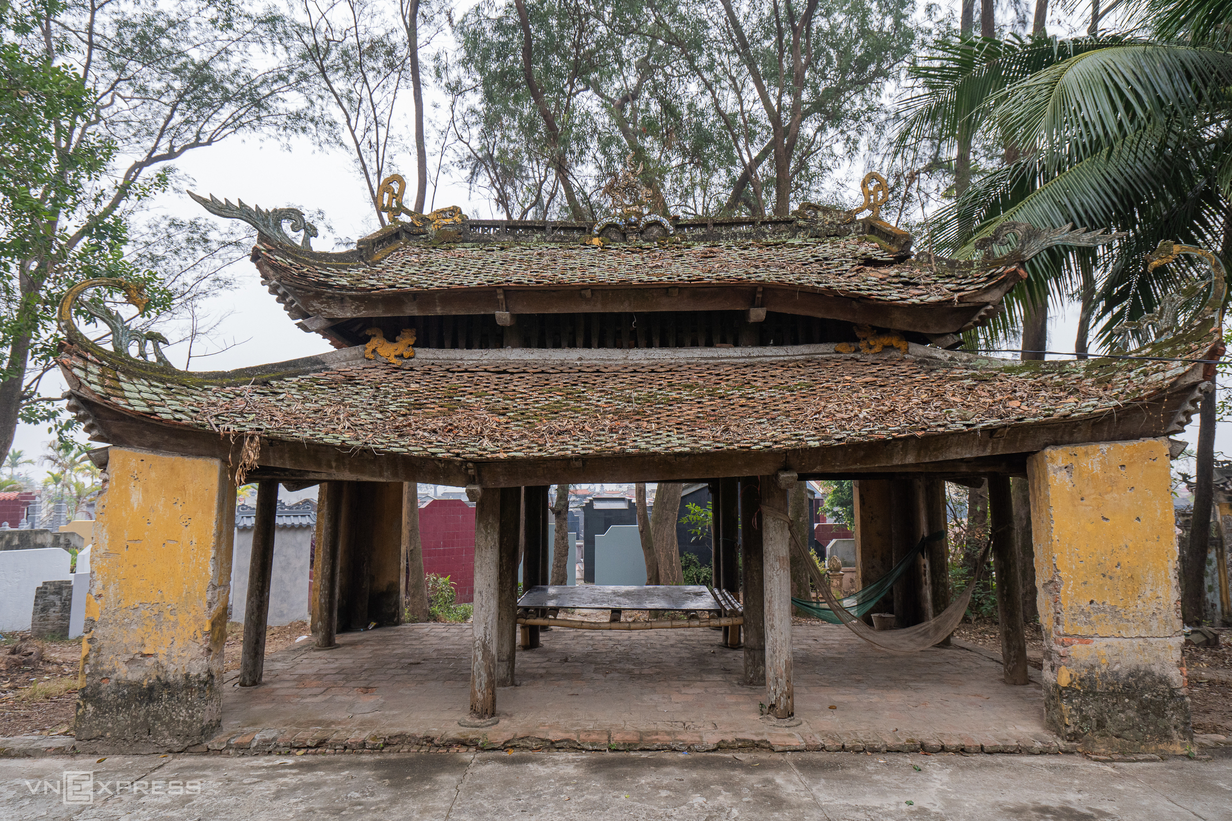 La pagode est âgée de près de 500 ans.