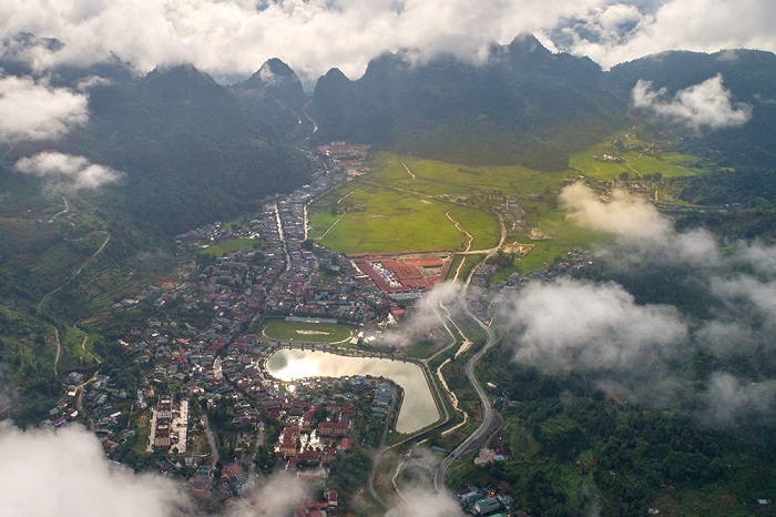 vallee Muong Khuong matin
