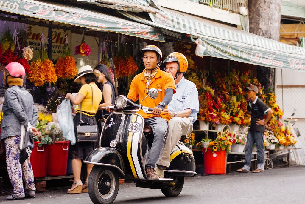 Vespa tour à Ho Chi Minh ville