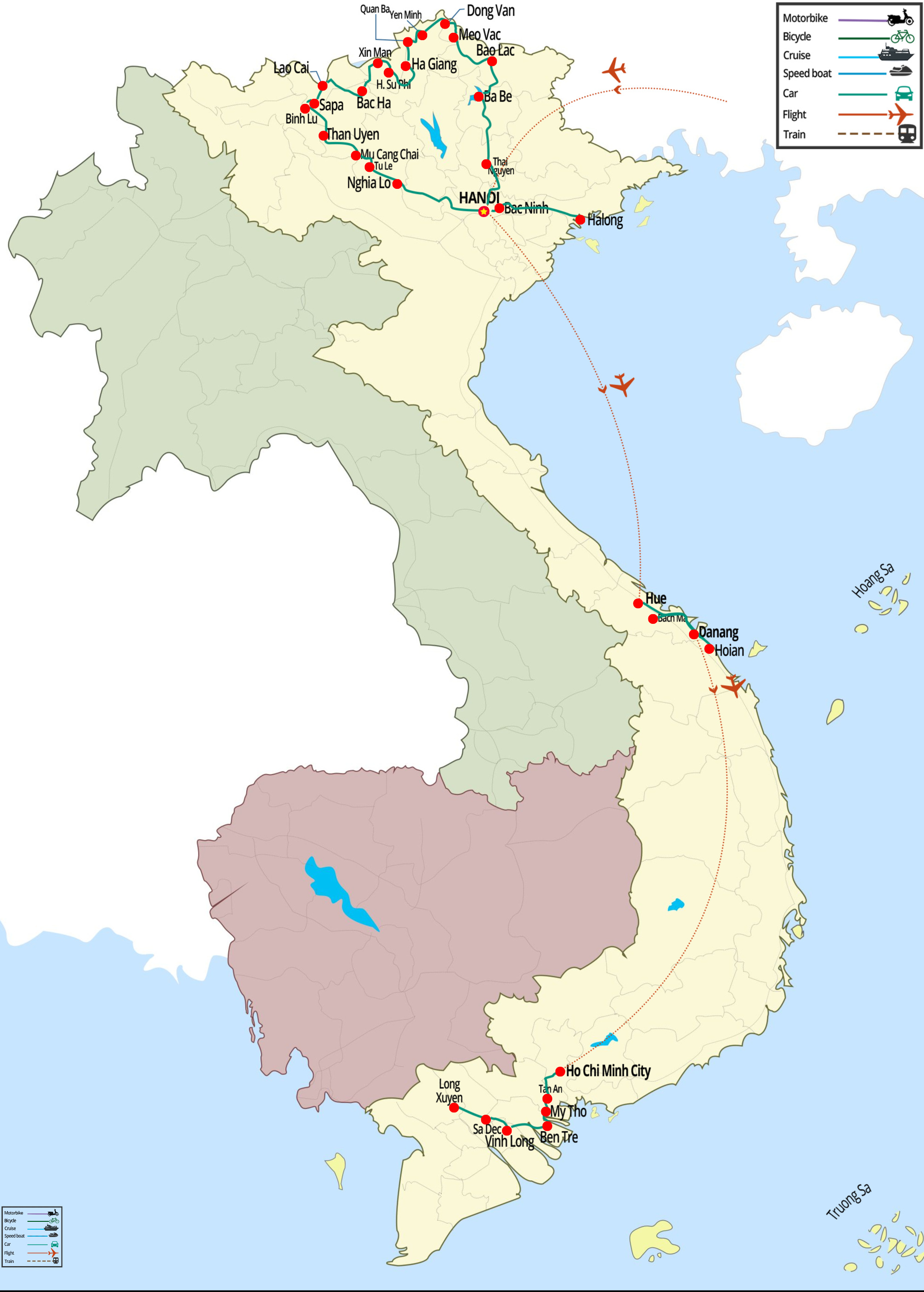 Vietnam tout complet en 3 semaines ( avec une découverte complète du Nord)