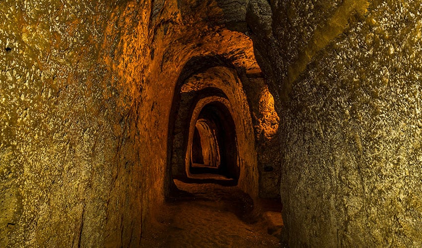 Les tunnels de Vinh Moc dans la province de Quang Tri, Vietnam