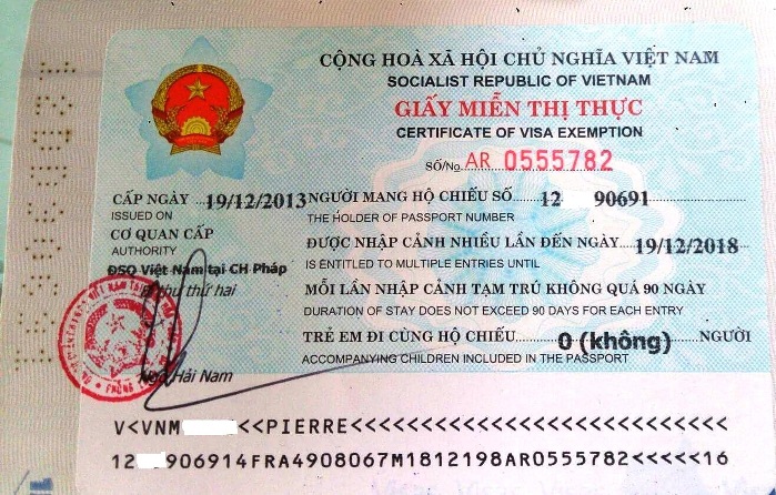 Comment obtenir le Visa pour la retraite au Vietnam? exemption de visa pour les etrangers mariés avec un conjoint vietnamien