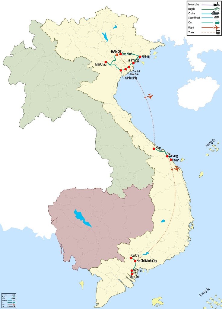 Voyage de luxe au Vietnam pour la période entre mai à septembre