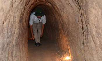 Visite  des tunnels de Cu Chi